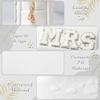 Belanttega Bride MRS Patch Cosmetic Bag Bridal Gifts MRS Letter Makeup Bag Small Toiletry Kit PU Leather Portable Waterproof Shower Pouch Bridal Wedding Bridesmaid Engagement Gifts (Silver) view 3