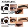 evpct 2 in 1 Black & Brown Gel Eyeliner Waterproof Smudge Proof for Waterline Eyebrow Cream Pomade Set with Brushes Long Wear delineador blanco Work Great with Eyebrow Eyeliner Face Body Paint Stick view 3