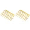 LALAFINA 60pcs Hair Clips Wire Combs Teeth Inserted Combs for Women Girls Elegant Headdress for Wedding Dinner view 1