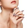KALLORY 240pcs Detachable False Nails Color Fake Nail Tips Safe Reusable for Weddings Prom and Designs view 2