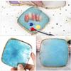 Beaupretty 2pcs Nail Art Gel Polish Mixing Tray Pallet Makeup Nail Pallet for Manicure Display view 3