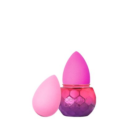 Beautyblender | DiscGlow Inferno, 5-Piece Set  2 Makeup Sponges, Sponge & Brush Cleanser, Cleansing Silicone Scrub Mat, Sponge Stand, Professional Application, Vegan & Cruelty Free, Made in the USA
