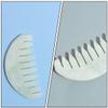 FOMIYES 2pcs Natural Jade Massage Comb for Scalp Care Wide-tooth Body Scraping Tool Static Gua Comb for Relaxation and Fatigue Relief for view 3