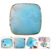 Beaupretty 3pcs Makeup Mixing Palette Nail Art Mirror Tray Resin Nail Display Tool Space-saving Chic Mixing Plate view 3