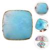 Beaupretty 3pcs Makeup Mixing Palette Nail Art Mirror Tray Resin Nail Display Tool Space-saving Chic Mixing Plate view 4