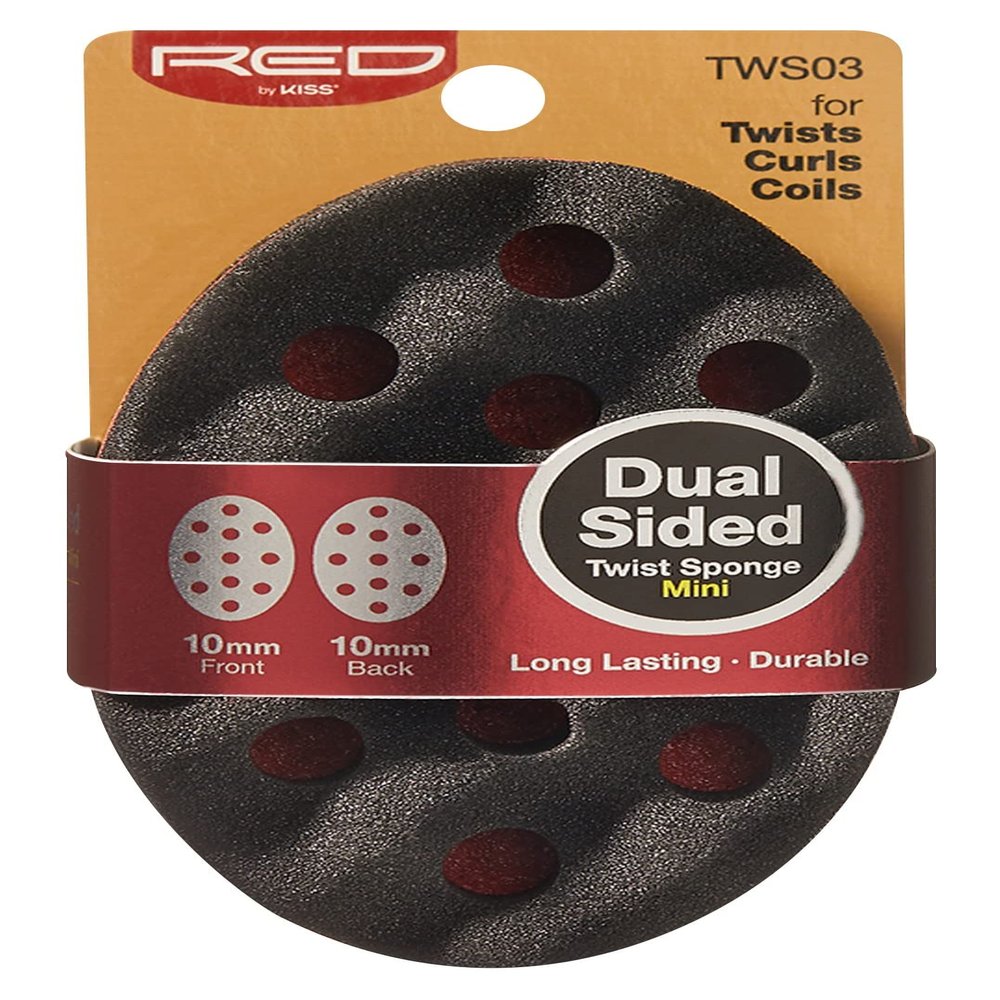 Kiss Red Twist Sponge Mini Dual Sided (Pack of 3)