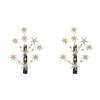 2pcs Decoartive for Glittering Hair Women Golden Styling Bridal Children Valentine Wedding Rhinestones Xmas Gold Hairpins Gypsophila Glitter and Accessory Star view 1