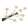 2pcs Decoartive for Glittering Hair Women Golden Styling Bridal Children Valentine Wedding Rhinestones Xmas Gold Hairpins Gypsophila Glitter and Accessory Star view 2