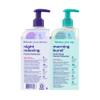 Clean & Clear Morning Burst Hydrating Facial Cleanser and Night Relaxing Facial Cleanser, Deep Cleansing Face Wash, Oil-Free Daily Facial Cleanser, 2 Pack, 2 x 8 fl. oz view 4