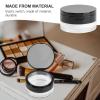 Beaupretty 3pcs Portable Empty Case Mirror Loose Container Makeup Case Puff Double Mesh Interlayer Design for Translucent Powder view 3