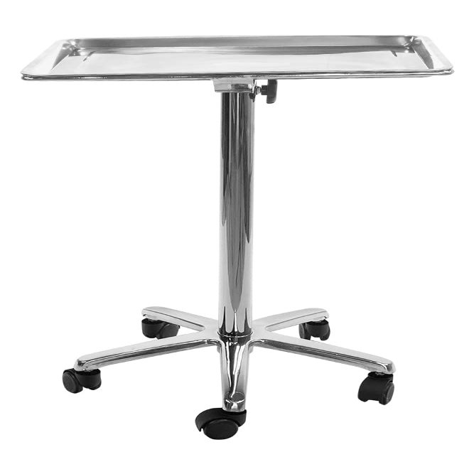 SKINACT Stainless Steel Salon Tray On Wheels
