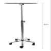 SKINACT Stainless Steel Salon Tray On Wheels view 4