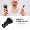 minkissy 2pcs Beard Brush for Men Handle Gentle Mustache Bristle Shaving Tool Long Handle Grooming Brush Accessory for Travel view 4