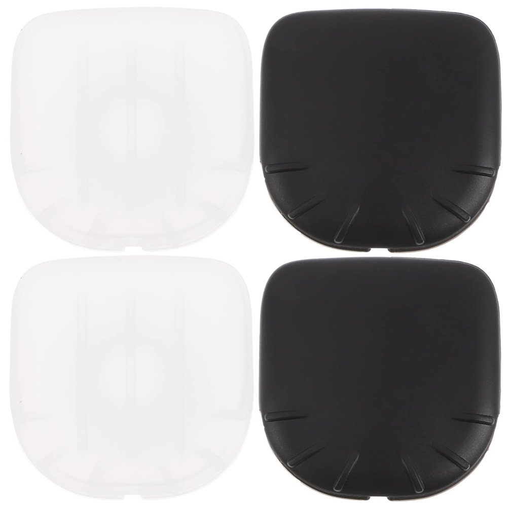 KALLORY Silicone Makeup Brush Covers: 4Pcs Travel Makeup Brush Organizer Holder Silicone Cosmetic Brush Guard Cap Applicator Sleeve Protection Cover For Eyeshadow Eyebrow Brush