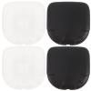 KALLORY Silicone Makeup Brush Covers: 4Pcs Travel Makeup Brush Organizer Holder Silicone Cosmetic Brush Guard Cap Applicator Sleeve Protection Cover For Eyeshadow Eyebrow Brush view 1