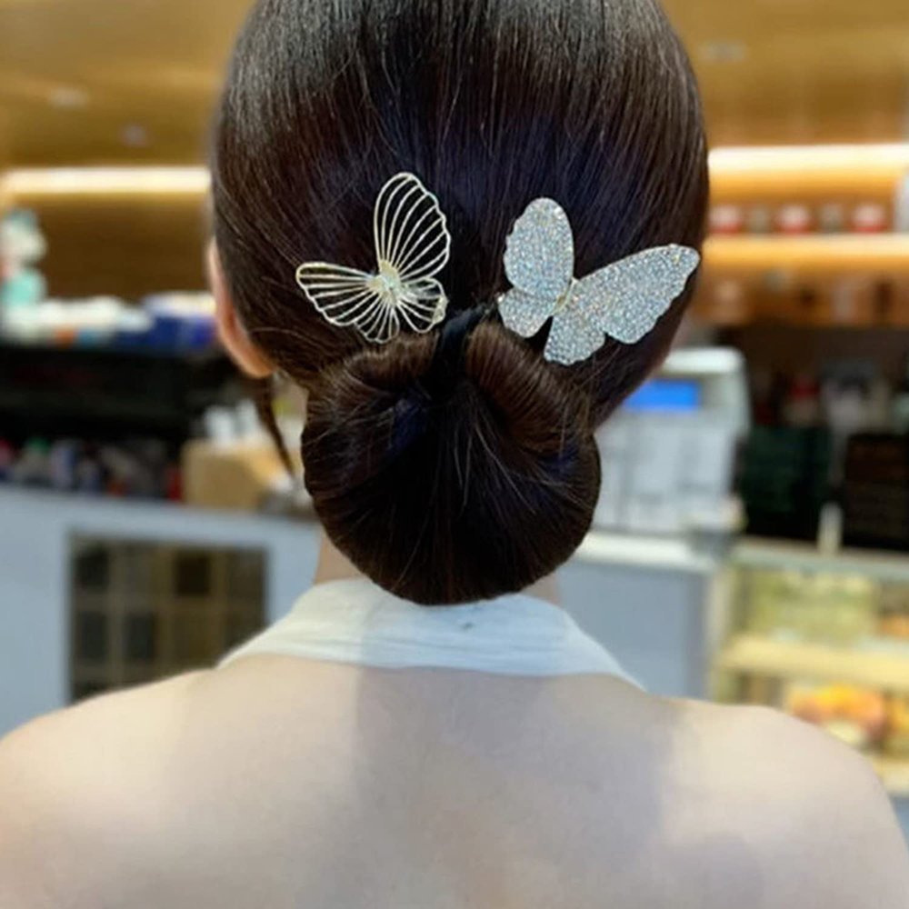 Ins Style Elegant Lazy Hair Curler, Twist Hairstyle Bun Hair Accessories, Reusable Spiral Hair Braid Braiding Clips, for Hair DIY Hair Curler (K)