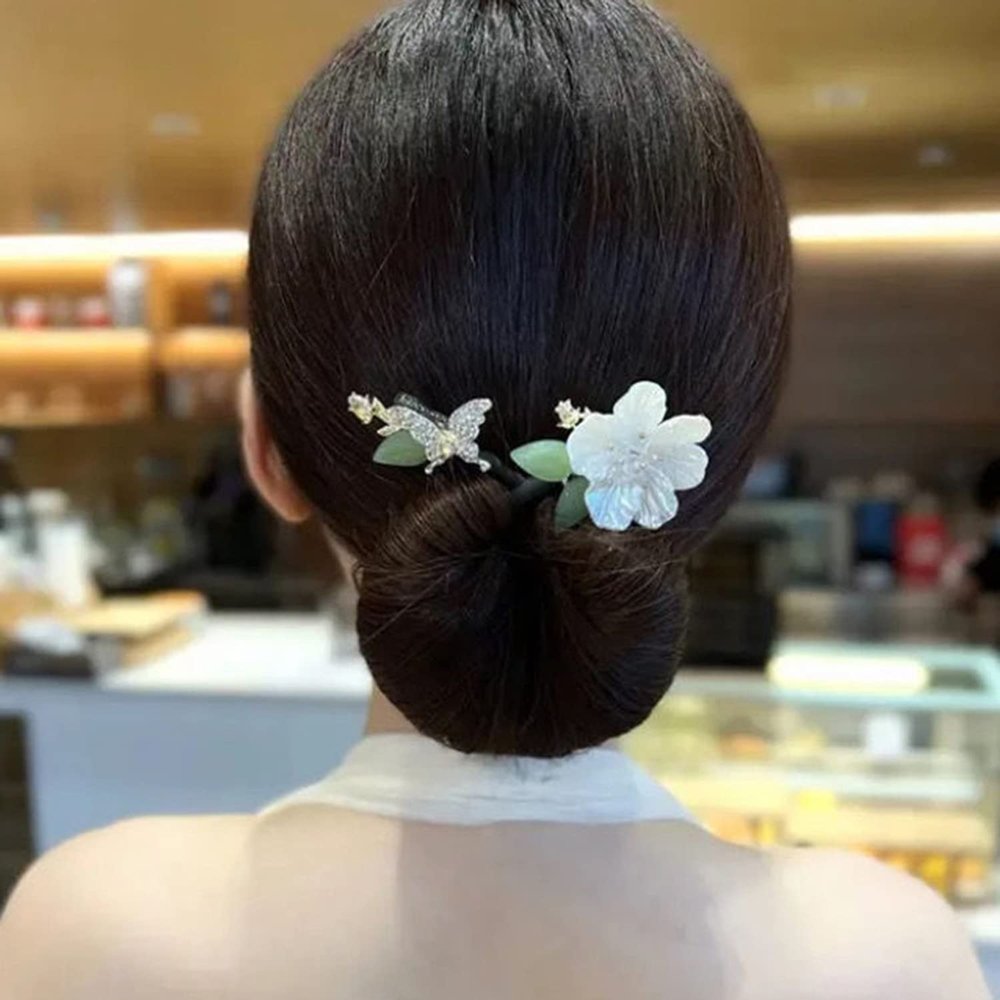 Ins Style Elegant Lazy Hair Curler, Twist Hairstyle Bun Hair Accessories, Reusable Spiral Hair Braid Braiding Clips, for Hair DIY Hair Curler (C)