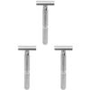 Beaupretty 3pcs Professional Barbershop Double Safety Razor Men Steel Razor Safe Men Shaver view 1