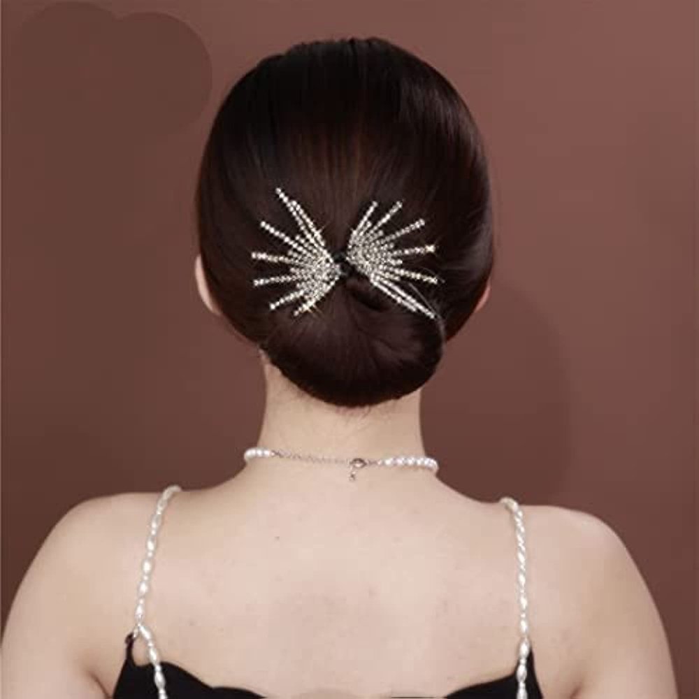 Ins Style Elegant Lazy Hair Curler, Twist Hairstyle Bun Hair Accessories, Reusable Spiral Hair Braid Braiding Clips, for Hair DIY Hair Curler (E)