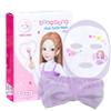 BB Kids Face Masks Spa 5-Pack With Spa Headband | Kids Facial Masks for Girls With 100% Cotton Sheets | Princess Facial Mask for Kids Spa Party Birthday Sleepover (10-Pack with Purple Band) view 1
