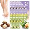 Innerest Original Derma Beauty Foot Mask 24 Pairs Shea Butter + Avocado Moisturizing After Exfoliator Callus Remover Foot Masks, Pedicure Supplies view 1