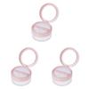 Beaupretty 3pcs Dual Mesh Empty Powder Case Mirror Makeup Powder Puff Container Puff Holder view 1
