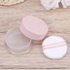 Beaupretty 3pcs Dual Mesh Empty Powder Case Mirror Makeup Powder Puff Container Puff Holder view 2