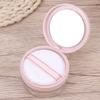 Beaupretty 3pcs Dual Mesh Empty Powder Case Mirror Makeup Powder Puff Container Puff Holder view 3