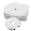 500 count Disposable Face Cradle Covers Non-Sticking Disposable Massage Headrest Covers Ultra Soft Medical-Grade SPA Face Rest Covers Headrest Covers for Massage Table Chairs 14.2" x 10.6" (500Pcs) view 1