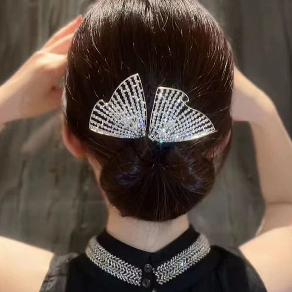 Ins Style Elegant Lazy Hair Curler, Twist Hairstyle Bun Hair Accessories, Reusable Spiral Hair Braid Braiding Clips, for Hair DIY Hair Curler (F)