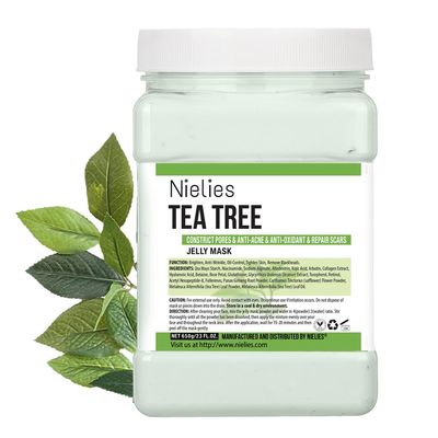 Nielies Jelly Mask, Facial Skin Care- Jelly Mask For Facials Professional, Face Mask For Instant Hydration, Vegan Peel Off Face Mask, For Cleaning, Smoothing (Tea Tree)