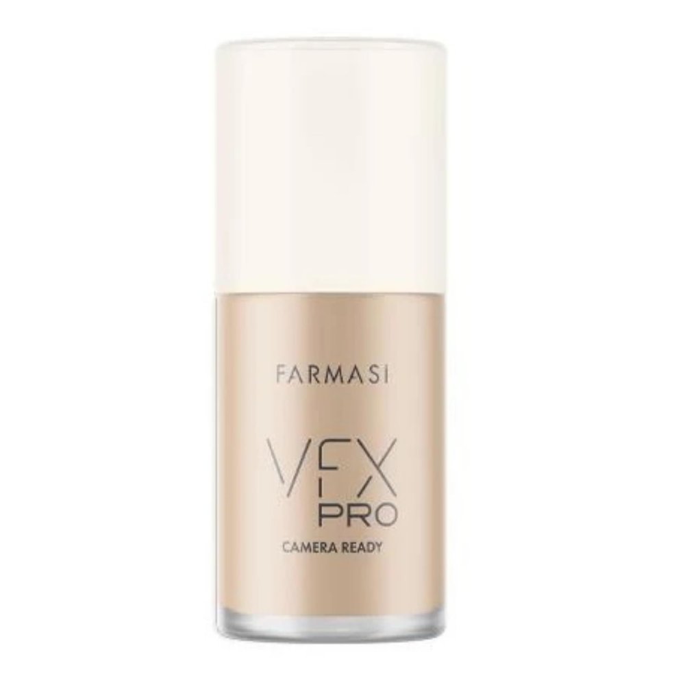 FARMASi VFX Pro Camera-Ready Liquid Foundation, Full Coverage Matte Finish, Lightweight Long-Wear, Oil-Free with Pore-Refining Sea-Water Formula, Non-Oxidizing Finish, 1 Fl Oz, 07 Sand