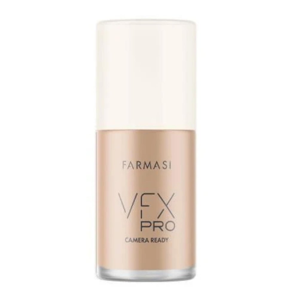 FARMASi VFX Pro Camera-Ready Liquid Foundation, Full Coverage Matte Finish, Lightweight Long-Wear, Oil-Free with Pore-Refining Sea-Water Formula, Non-Oxidizing Finish, 1 Fl Oz, 06 Cashmere
