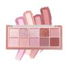 Aaiffey 10 Colors Eyeshadow Palette,Highly Pigmented Matte Shimmer Eye Makeup Palette Pink Eyeshadow Shades Glitter Eye shadow Velvety Texture Nude Eyeshadow,03# view 1
