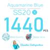 Aquamarine Nail Rhinestones 1440pcs SS20 Bulk Waterblue Nail Art Round Flatback K9 Glass Gems Beads Stones Diamonds Glitter Gluefix for Nail Charms Jewels Accessories Eye Face Makeup Clothes Shoes DIY view 4