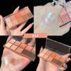 Aaiffey 10 Colors Eyeshadow Palette,Matte&Glitter Eyeshadow Makeup Velvety Texture Nude Eye Shadow Palette Brightener Shimmer Eyeshadow,01# view 4