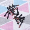 FRCOLOR 60pcs Double Sided Eye Shadow Sponge Applicator and Blending Brush for Women Portable Makeup Tool for Beginners and Professionals Black view 2