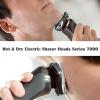 Suleto SH70/71 Replacement Heads Blades Compatible with Phillips Series 7000 Shavers, SH70 Replacement Blades Compatible with phililp Series 7000 Razor Shaver Heads for 7500 7530 S7370, 3-Pack Upgrade view 3