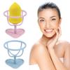 2pcs Blenders Stand Beauty Gourd Puff and Storage Holder for Wet Pink Sponges Light Drying Blue Make Display Makeup Ladies Women Bracket Rack Dry Plastic Shelf Girls view 2