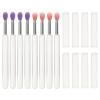KALLORY 40pcs Makeup Applicators with Covers for Eyeshadow and Lipstick Transparent Handle Design for Effortless Application for Travel and Personal Use view 3
