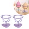 2pcs Storage Sponges Blenders Sponge for Plastic Make Women Dry Purple Makeup Wet Girls Ladies Rack Drying Holder and Shelf Display Up Beauty Gourd Bracket Stand + view 4