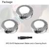 Gleway SH70 Replacement Heads Compatible with Philip Electric Shavers Series 7000, Razor Replacement S7370 S7371 S7720 S7710 S7530 and Shaver SW7700 Upgraded SH70 Blades 3PCS view 4
