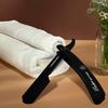 Parker PTABK Adjustable Stainless-Steel Barber Razor | 3 Blade Exposures (Low/Medium/High) | Straight Shavette with 5 Premium Platinum Refills | Black Stainless Steel Handle view 2