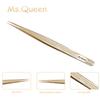 Ms.Queen Straight Tweezers for Eyelash Extensions-Precision Lashing Tweezers for Individual Volume Lashes Extensions,Straight view 2