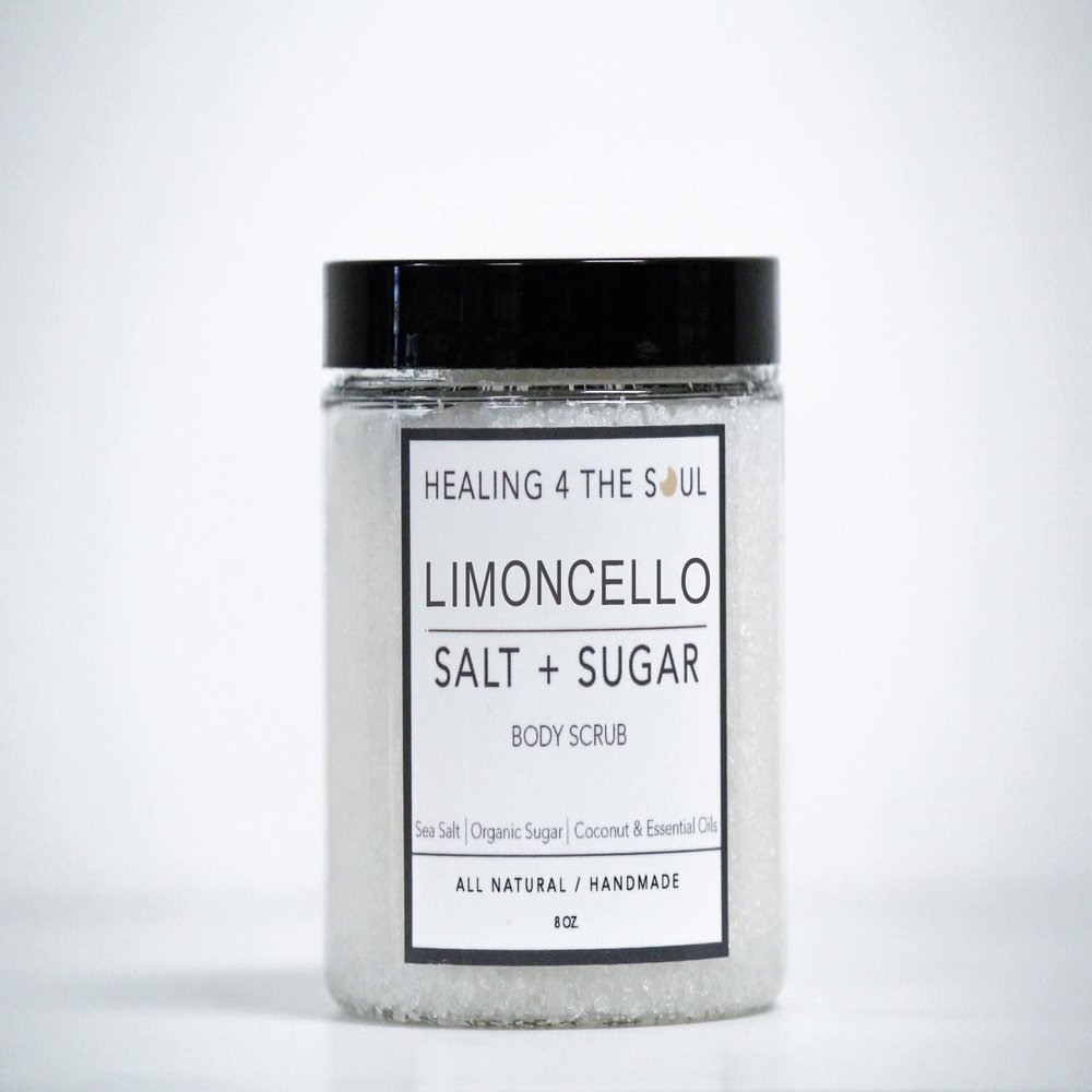 Limoncello Scrub | Salt & Sugar Scrub | Handmade in USA | Natural