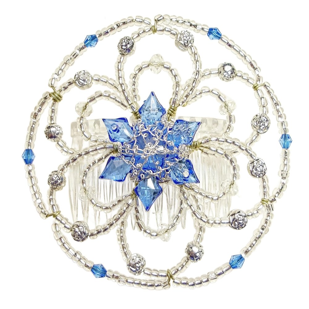 Beaded Kippah for Women - Evening Star