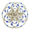 Beaded Kippah for Women - Sapphires and Diamonds view 1