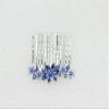 Faship Gorgeous Blue Rhinestone Crystal Floral Small Hair Comb view 3