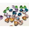 PTGMH Nail Charms for Acrylic Nails 50 Pcs Heart Nail Charms 3D Nail Gems and Rhinestones for Nail Art Sharp Bottom Nail Decorations for Women view 3