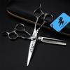 6.0 Inch Hairdressing Scissors Set, Hair Cutting Scissors Shears Kit, Knife Head Flower Pattern, 440C Japanese Stainless Steel, for Men Women Kids Home Salon Barber Tools Kit view 1